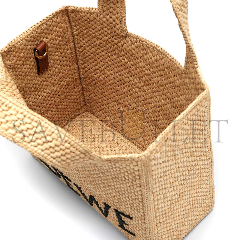 LOEWE FONT TOTE SMALL RAFFIA BAG A685B59X03NF (24*19.5*11cm)